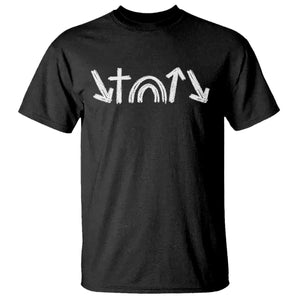 Christian Easter T Shirt 5 Gospel Symbols He Came Died Rose Ascended Jesus TS11 Black Print Your Wear