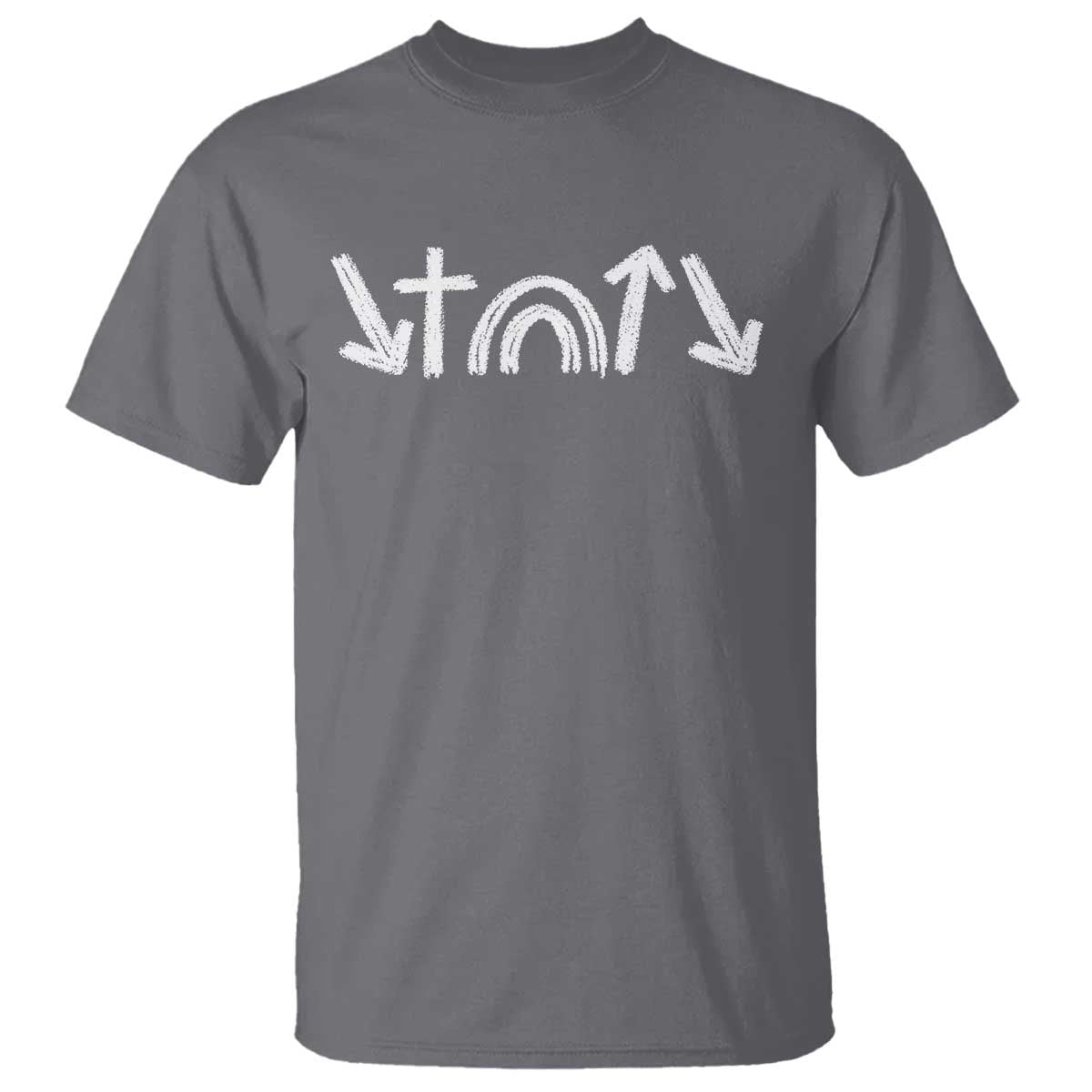 Christian Easter T Shirt 5 Gospel Symbols He Came Died Rose Ascended Jesus TS11 Charcoal Print Your Wear