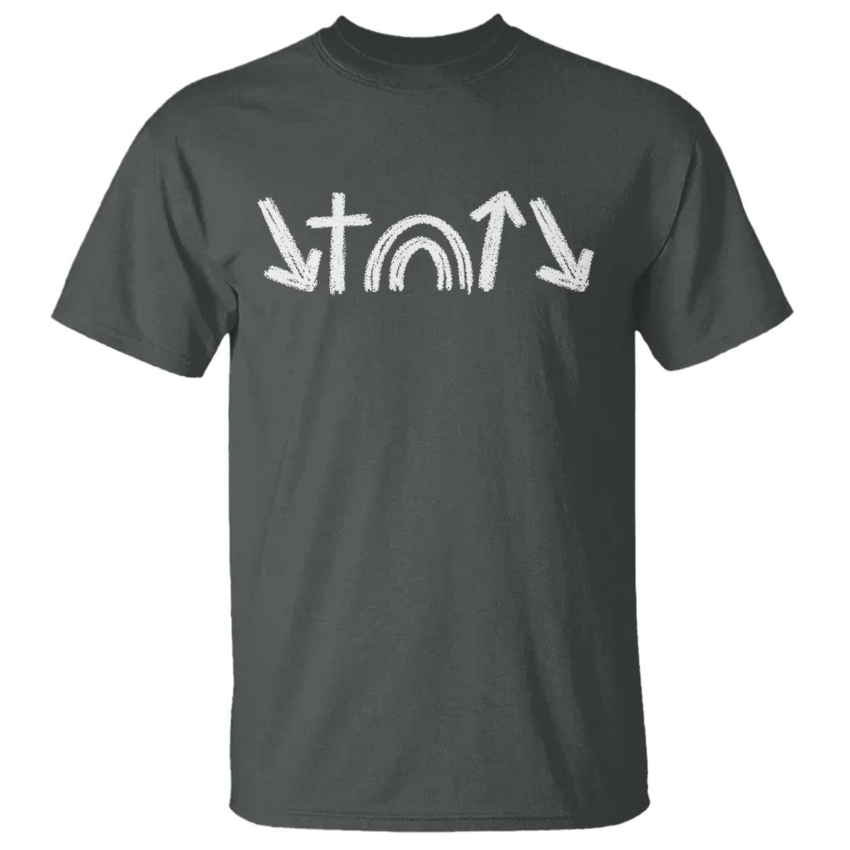 Christian Easter T Shirt 5 Gospel Symbols He Came Died Rose Ascended Jesus TS11 Dark Heather Print Your Wear