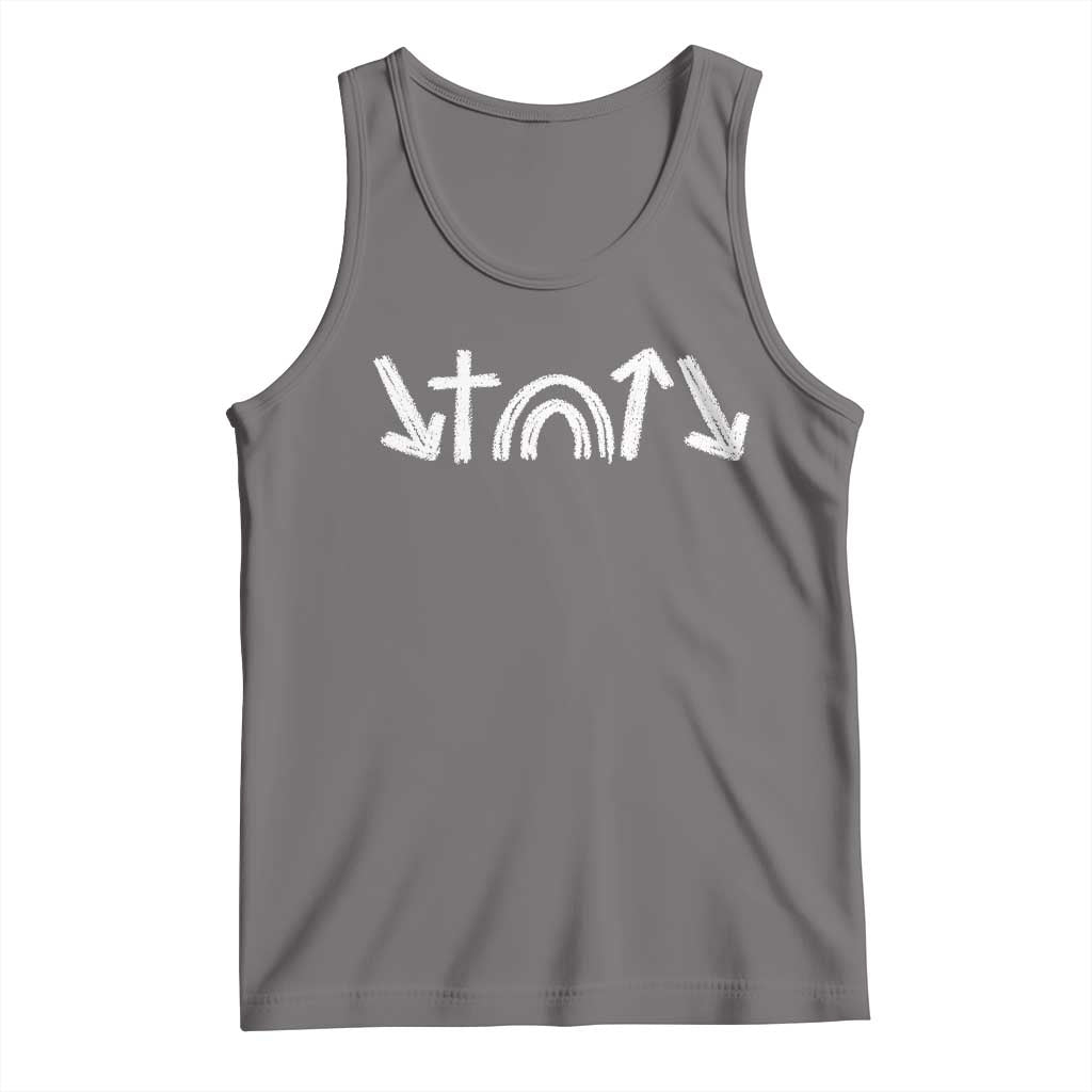Christian Easter Tank Top 5 Gospel Symbols He Came Died Rose Ascended Jesus TS11 Deep Heather Print Your Wear