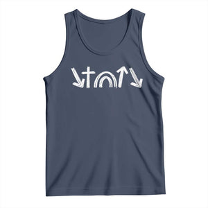Christian Easter Tank Top 5 Gospel Symbols He Came Died Rose Ascended Jesus TS11 Navy Print Your Wear