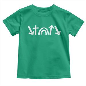 Christian Easter Toddler T Shirt 5 Gospel Symbols He Came Died Rose Ascended Jesus TS11 Irish Green Print Your Wear