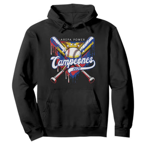 Venezuela Campeones Baseball Championship 2026 Hoodie Home Plate Drip TS11 Black Print Your Wear
