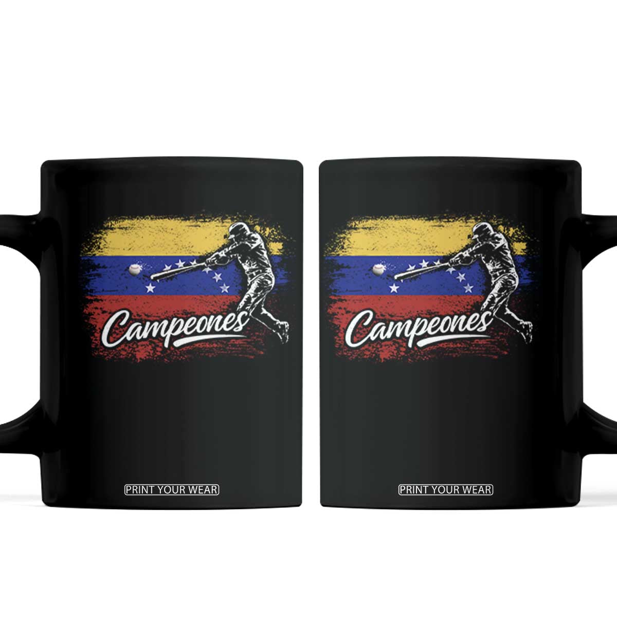 Venezuela Campeones Del Mundo Baseball Championship Coffee Mug TS11 Black Print Your Wear