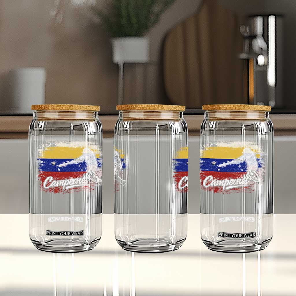 Venezuela Campeones Del Mundo Baseball Championship Glass Can TS11 Print Your Wear
