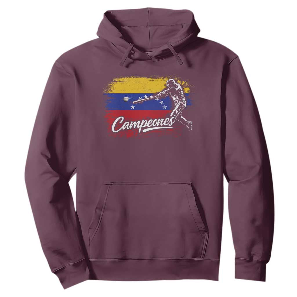 Venezuela Campeones Del Mundo Baseball Championship Hoodie TS11 Maroon Print Your Wear