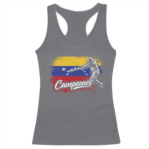 Venezuela Campeones Del Mundo Baseball Championship Racerback Tank Top TS11 Charcoal Print Your Wear