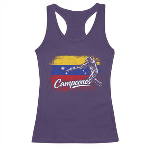Venezuela Campeones Del Mundo Baseball Championship Racerback Tank Top TS11 Purple Print Your Wear
