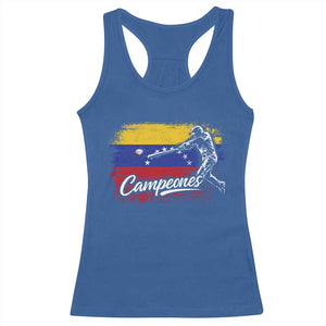 Venezuela Campeones Del Mundo Baseball Championship Racerback Tank Top TS11 Royal Blue Print Your Wear