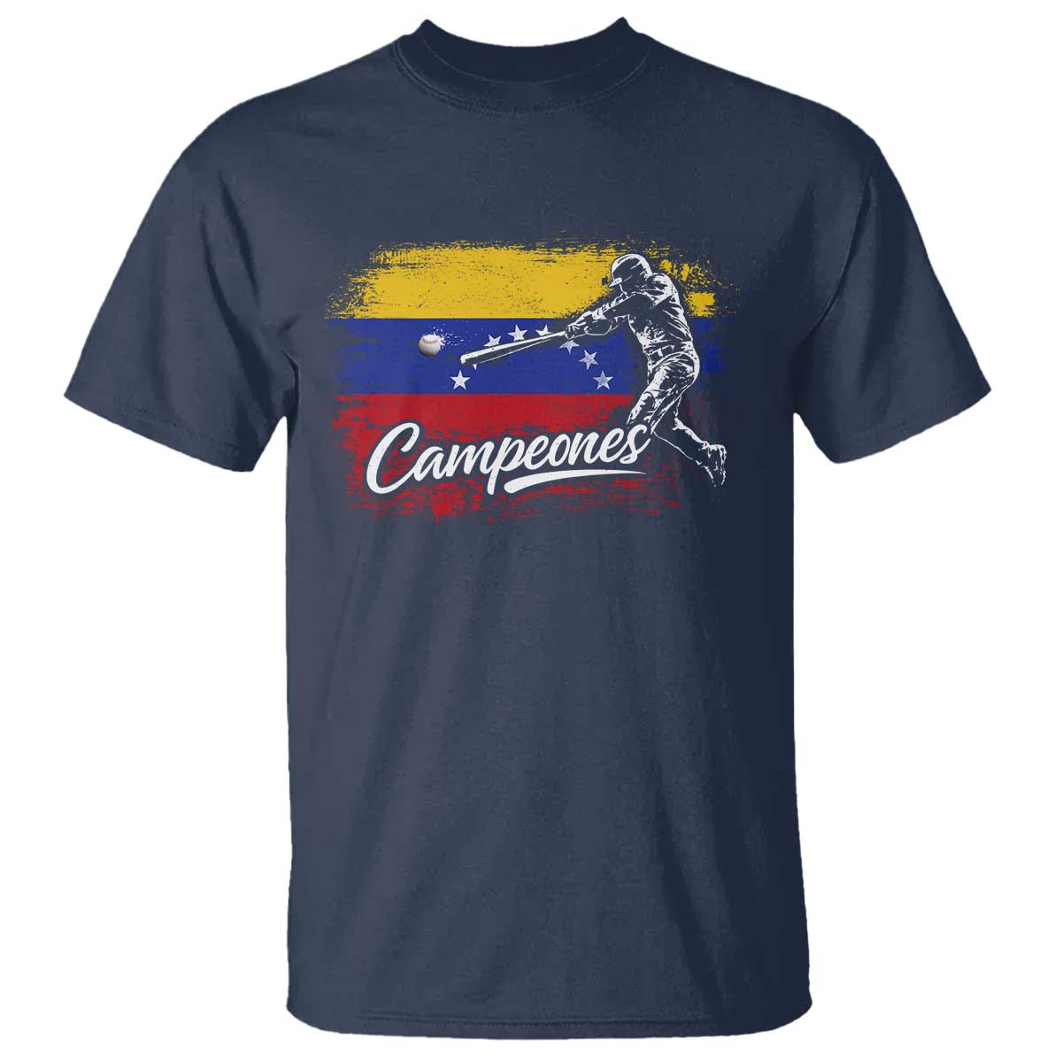 Venezuela Campeones Del Mundo Baseball Championship T Shirt TS11 Navy Print Your Wear