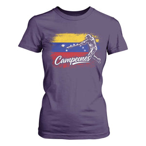 Venezuela Campeones Del Mundo Baseball Championship T Shirt For Women TS11 Purple Print Your Wear