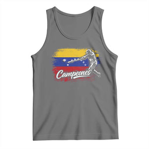 Venezuela Campeones Del Mundo Baseball Championship Tank Top TS11 Black Heather Print Your Wear