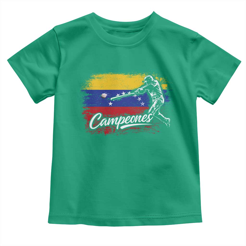 Venezuela Campeones Del Mundo Baseball Championship Toddler T Shirt TS11 Irish Green Print Your Wear