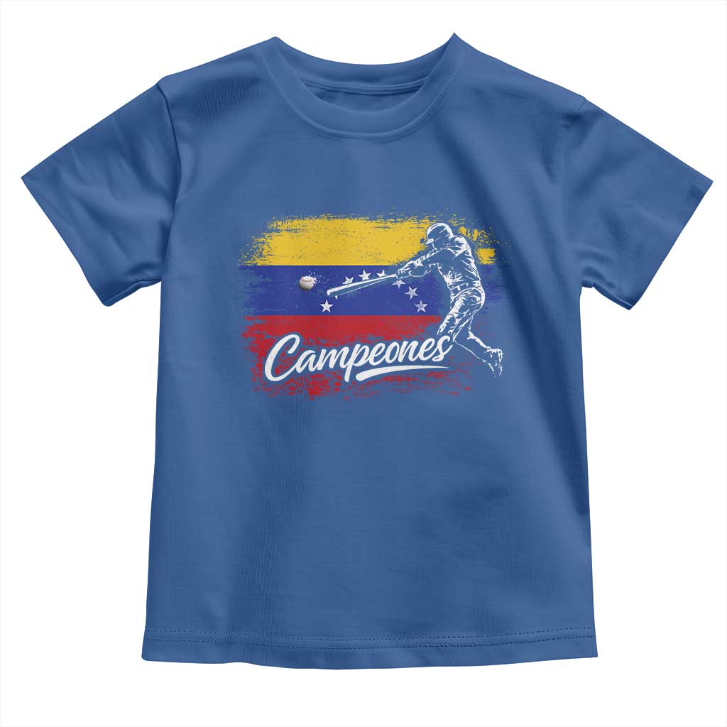 Venezuela Campeones Del Mundo Baseball Championship Toddler T Shirt TS11 Royal Blue Print Your Wear