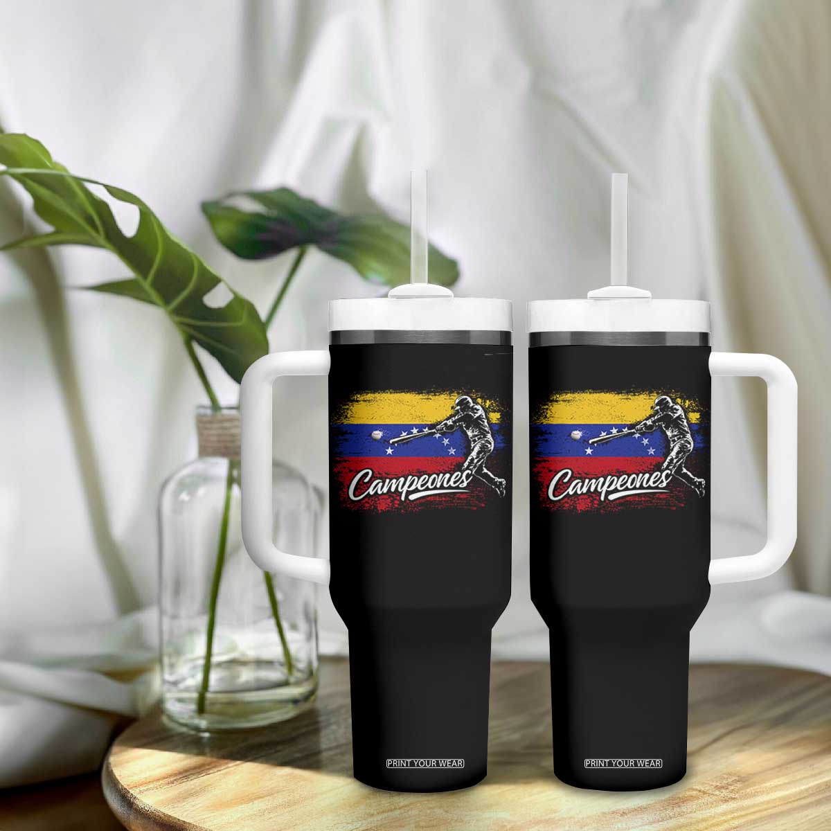 Venezuela Campeones Del Mundo Baseball Championship Tumbler With Handle TS11 Print Your Wear