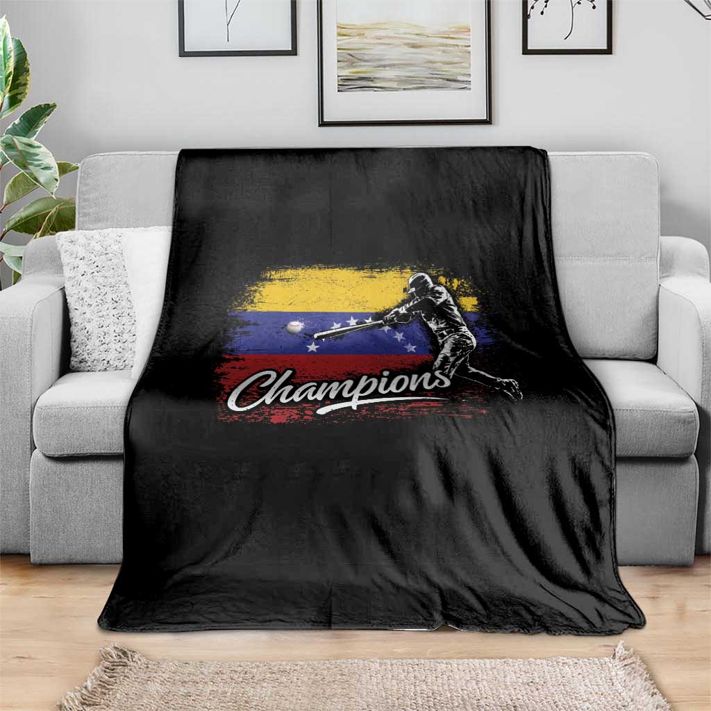 Venezuela Champions Baseball Batter Venezuelan Sport Fan Throw Blanket TS11 Print Your Wear
