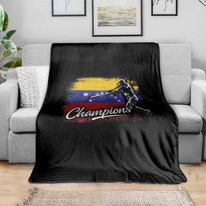 Venezuela Champions Baseball Batter Venezuelan Sport Fan Throw Blanket TS11 Print Your Wear