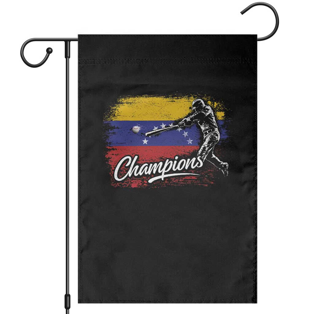 Venezuela Champions Baseball Batter Venezuelan Sport Fan Garden Flag TS11 Black Print Your Wear