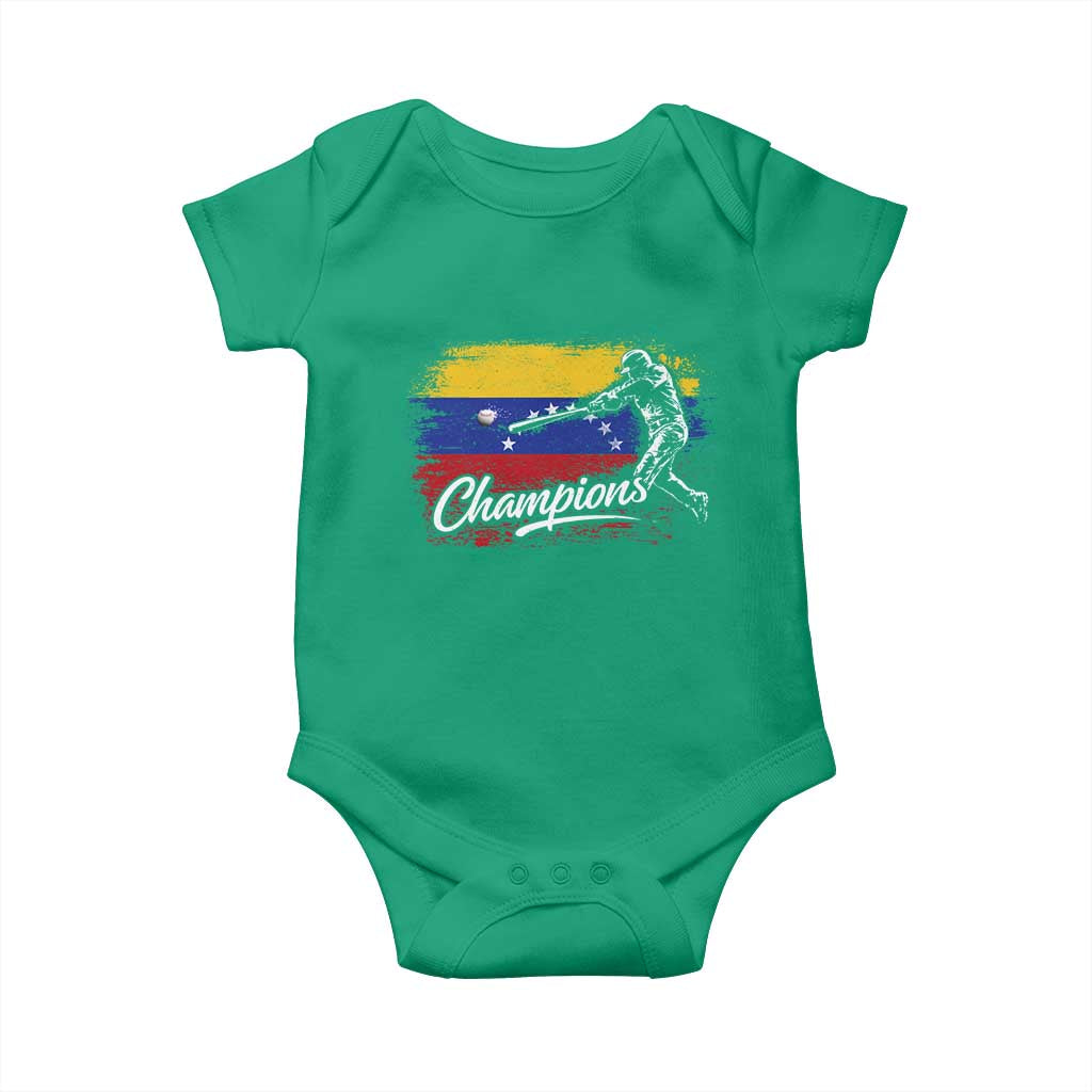 Venezuela Champions Baseball Batter Venezuelan Sport Fan Baby Onesie TS11 Irish Green Print Your Wear