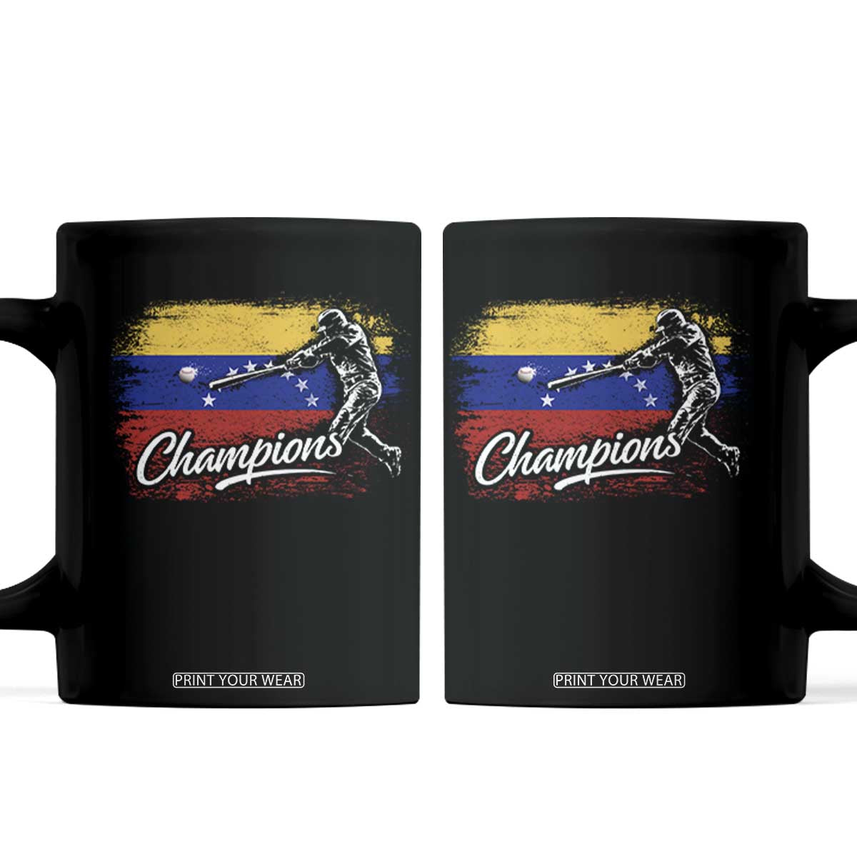 Venezuela Champions Baseball Batter Venezuelan Sport Fan Coffee Mug TS11 Black Print Your Wear