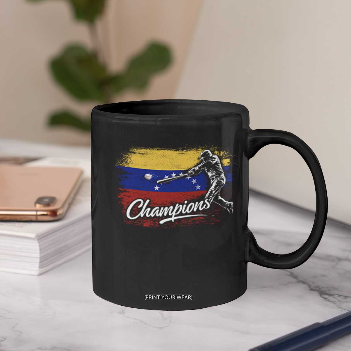 Venezuela Champions Baseball Batter Venezuelan Sport Fan Coffee Mug TS11 Print Your Wear