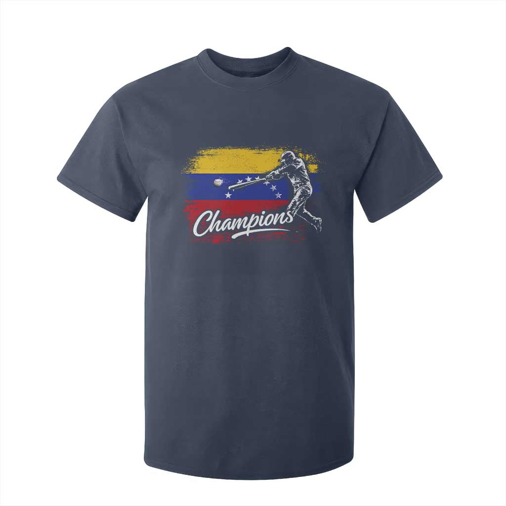 Venezuela Champions Baseball Batter Venezuelan Sport Fan T Shirt For Kid TS11 Navy Print Your Wear