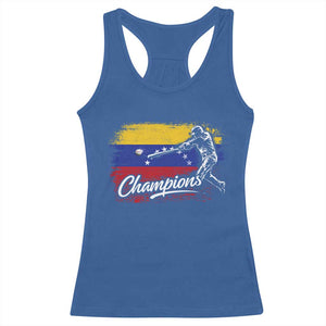 Venezuela Champions Baseball Batter Venezuelan Sport Fan Racerback Tank Top TS11 Royal Blue Print Your Wear