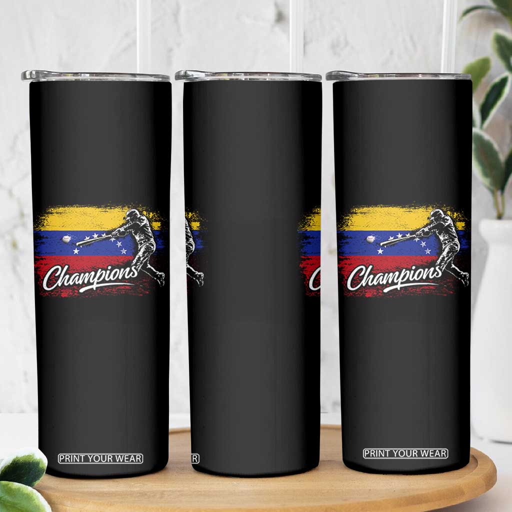 Venezuela Champions Baseball Batter Venezuelan Sport Fan Skinny Tumbler TS11 Print Your Wear