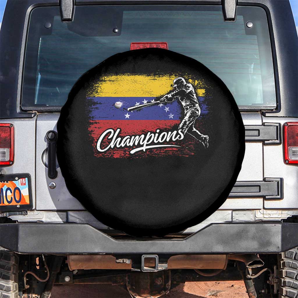 Venezuela Champions Baseball Batter Venezuelan Sport Fan Spare Tire Cover TS11 No hole Black Print Your Wear