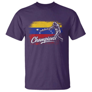 Venezuela Champions Baseball Batter Venezuelan Sport Fan T Shirt TS11 Purple Print Your Wear