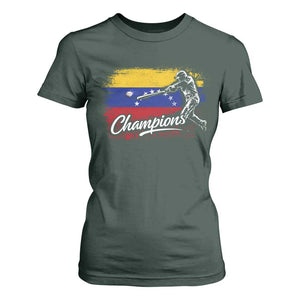 Venezuela Champions Baseball Batter Venezuelan Sport Fan T Shirt For Women TS11 Dark Forest Green Print Your Wear