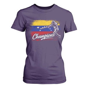 Venezuela Champions Baseball Batter Venezuelan Sport Fan T Shirt For Women TS11 Purple Print Your Wear