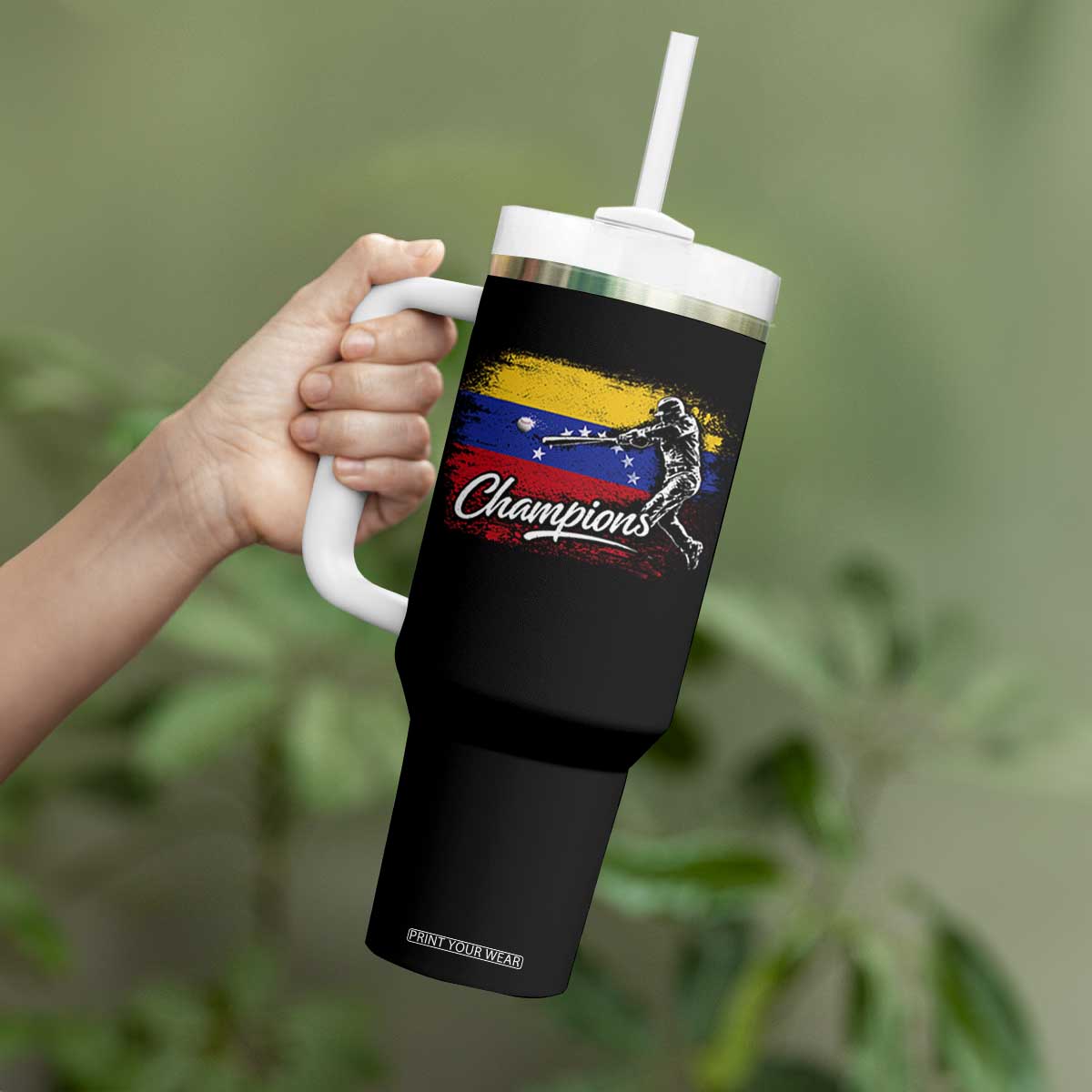 Venezuela Champions Baseball Batter Venezuelan Sport Fan Tumbler With Handle TS11 Print Your Wear