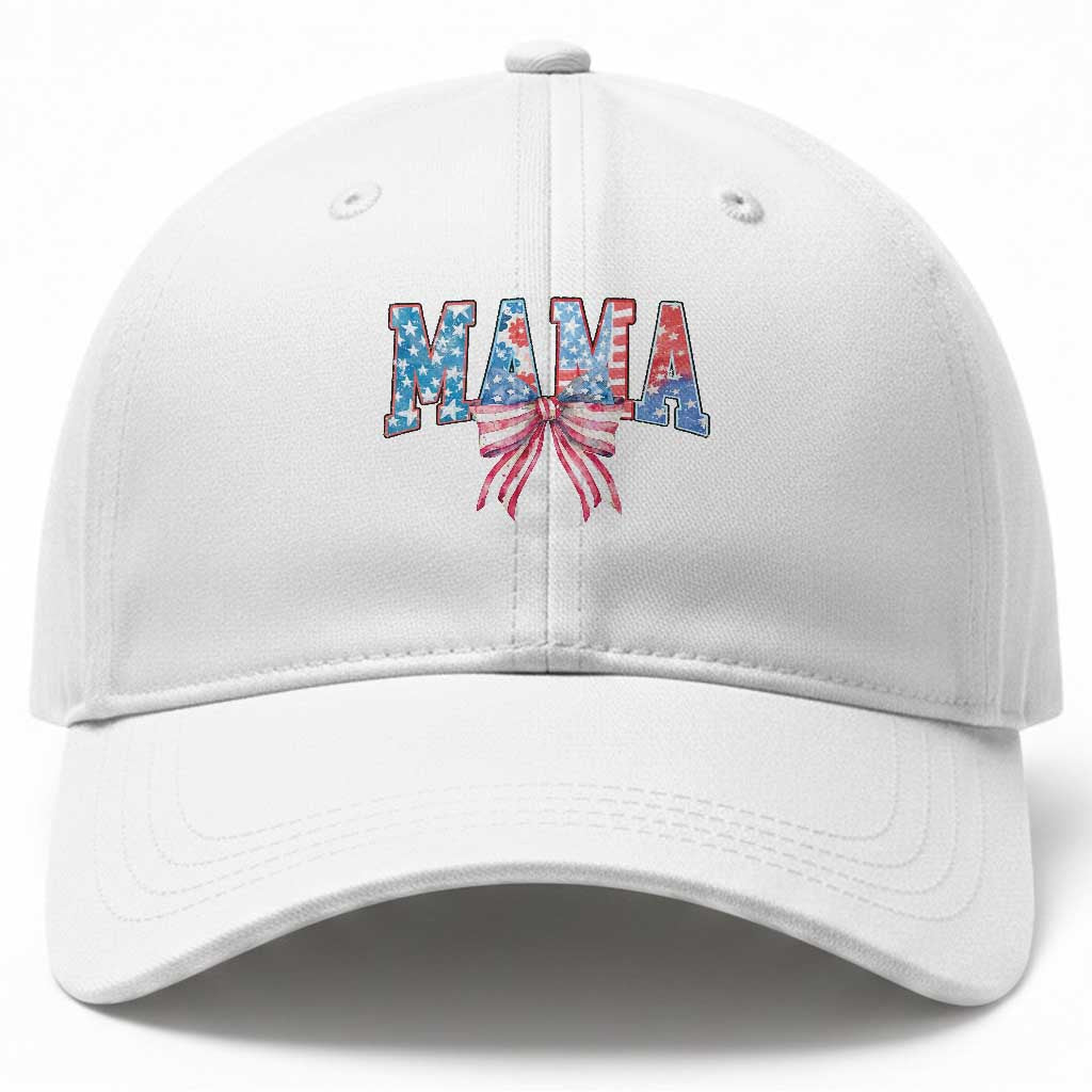 Funny American Patriotic Mama Coquette Baseball Cap 4th Of July Mother's Day TS11 Print Your Wear