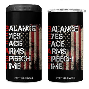 Stroke Awareness 4 in 1 Can Cooler Tumbler BEFAST Stroke Symptoms Vintage American Flag TS11 One Size: 16 oz Black Print Your Wear