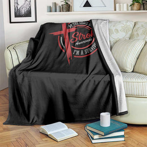 By The Grace Of God I'm A Survivor Stroke Awareness Throw Blanket TS11 Print Your Wear