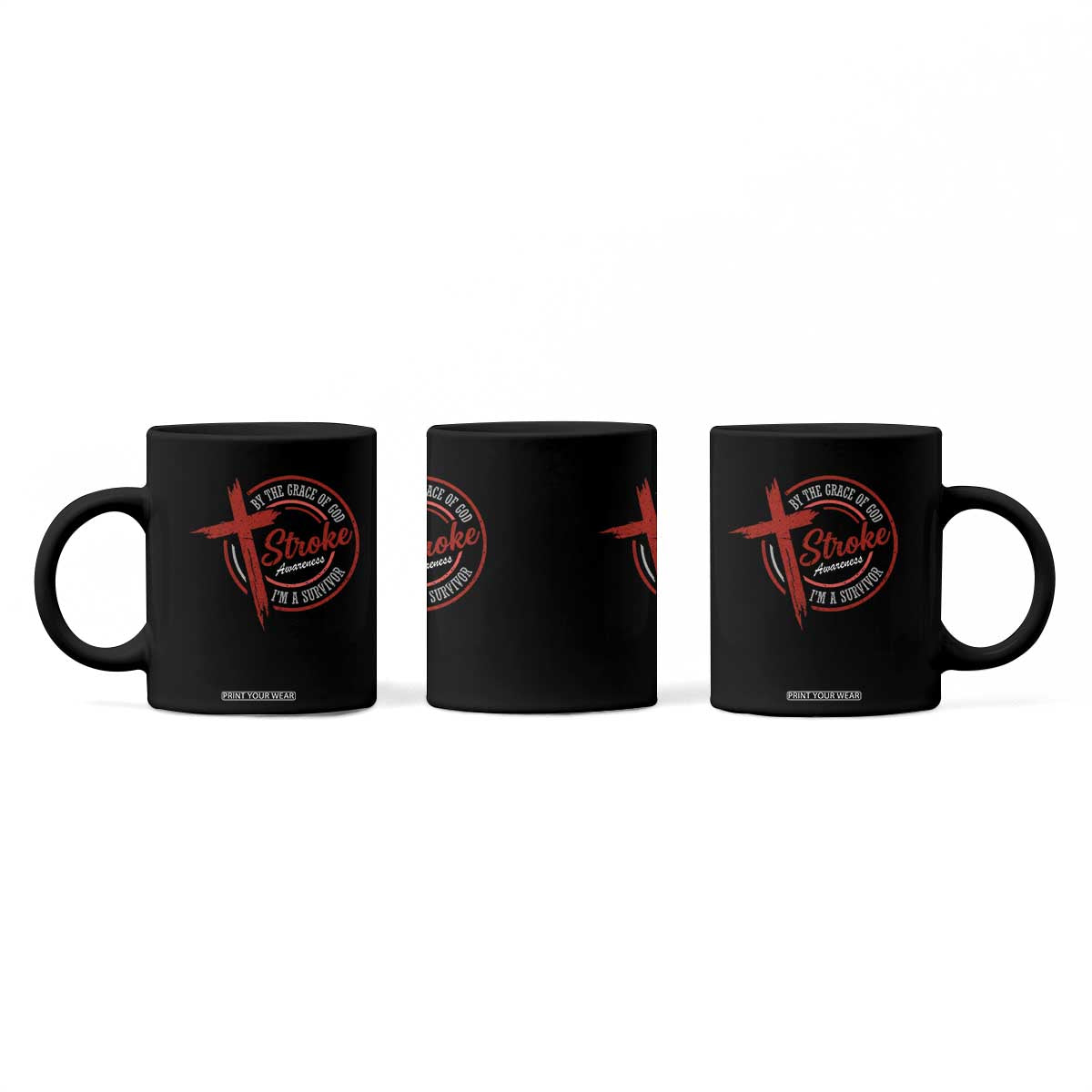By The Grace Of God I'm A Survivor Stroke Awareness Coffee Mug TS11 Print Your Wear