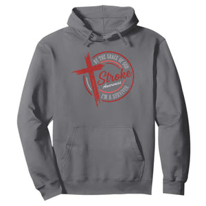 By The Grace Of God I'm A Survivor Stroke Awareness Hoodie TS11 Charcoal Print Your Wear