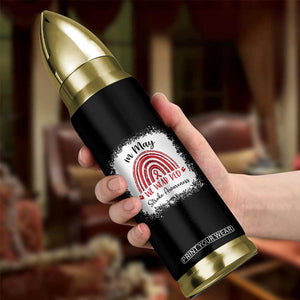 In May We Wear Red Stroke Awareness Bullet Tumbler Bleach Effect TS11 Print Your Wear