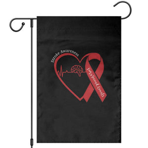 Stroke Awareness Garden Flag Stroke Survivor Warrior Brain Attack TS11 Black Print Your Wear