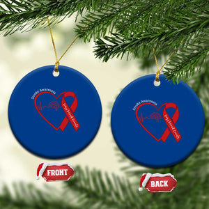 Stroke Awareness Ceramic Ornament Stroke Survivor Warrior Brain Attack TS11 1pc Blue Print Your Wear