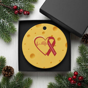 Stroke Awareness Ceramic Ornament Stroke Survivor Warrior Brain Attack TS11 1pc Yellow Cheese Print Your Wear