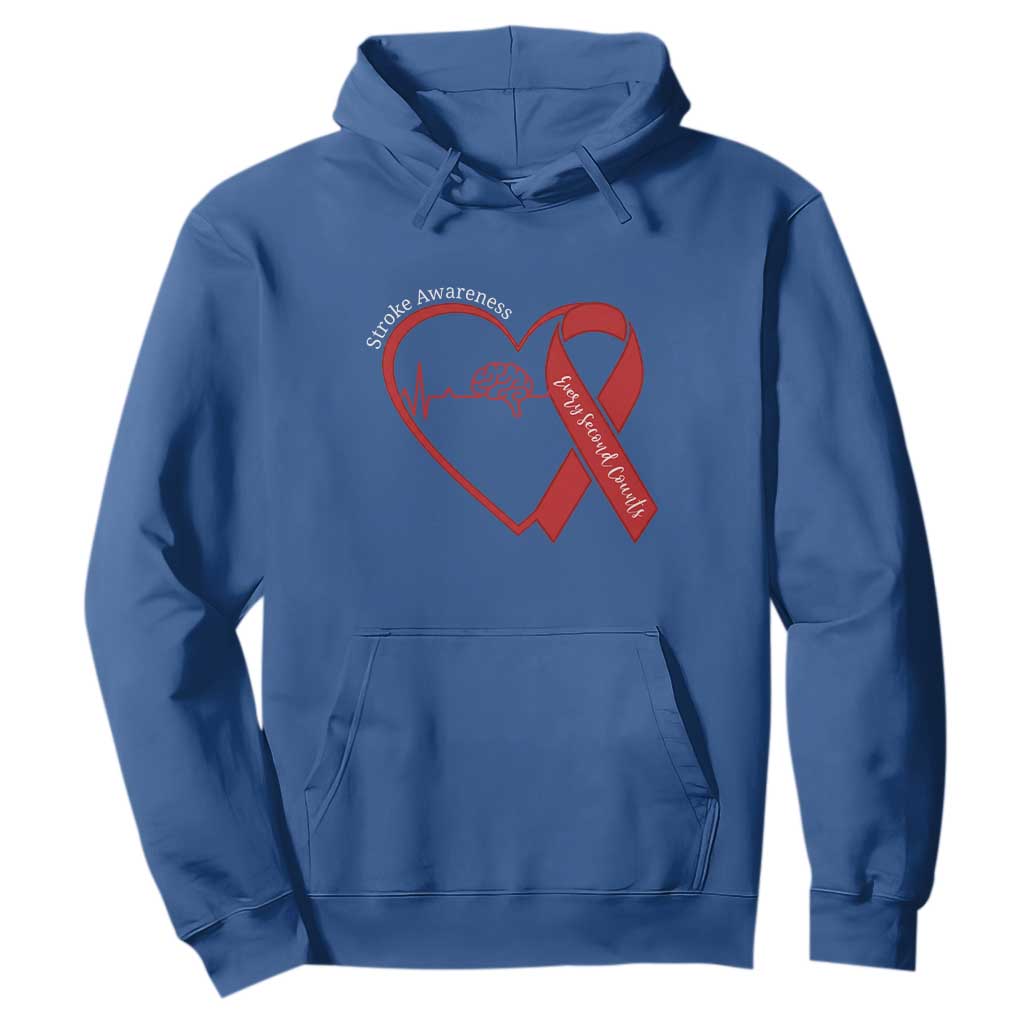 Stroke Awareness Hoodie Stroke Survivor Warrior Brain Attack TS11 Royal Blue Print Your Wear
