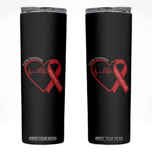 Stroke Awareness Skinny Tumbler Stroke Survivor Warrior Brain Attack TS11 Black Print Your Wear