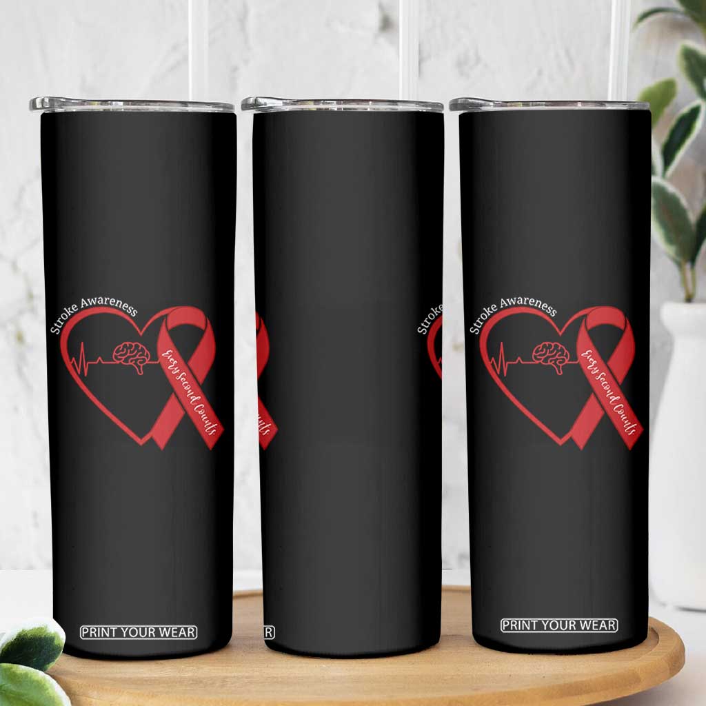 Stroke Awareness Skinny Tumbler Stroke Survivor Warrior Brain Attack TS11 Print Your Wear