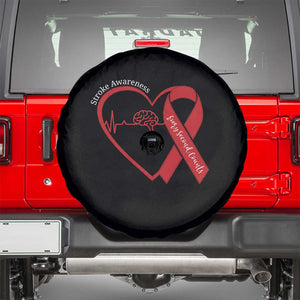 Stroke Awareness Spare Tire Cover Stroke Survivor Warrior Brain Attack TS11 Black Print Your Wear