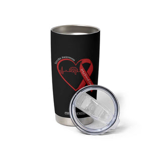 Stroke Awareness Tumbler Cup Stroke Survivor Warrior Brain Attack TS11 Print Your Wear