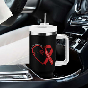 Stroke Awareness Tumbler With Handle Stroke Survivor Warrior Brain Attack TS11 Print Your Wear