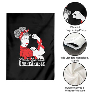 Stroke Survivor Unbreakable Garden Flag Stroke Awareness Gift TS11 Print Your Wear