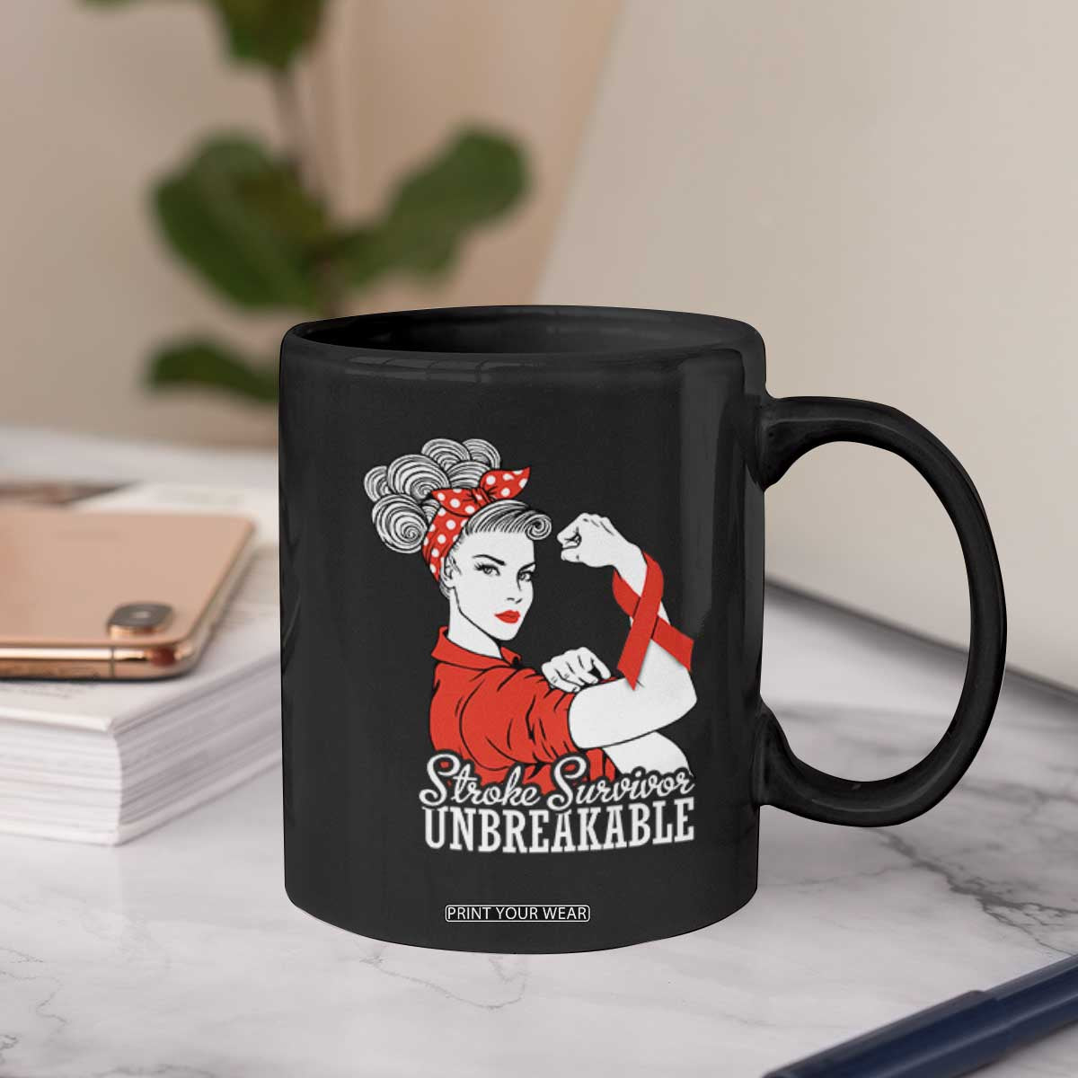 Stroke Survivor Unbreakable Coffee Mug Stroke Awareness Gift TS11 Print Your Wear